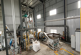 濟(jì)寧歐式三型發(fā)酵料烘干現(xiàn)場(chǎng)