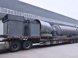 發(fā)往東北的φ2.2×7.5m球磨機開始運輸