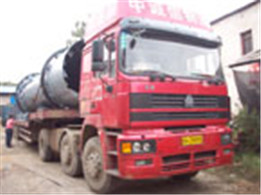 山東木薯渣烘干機發貨現場（